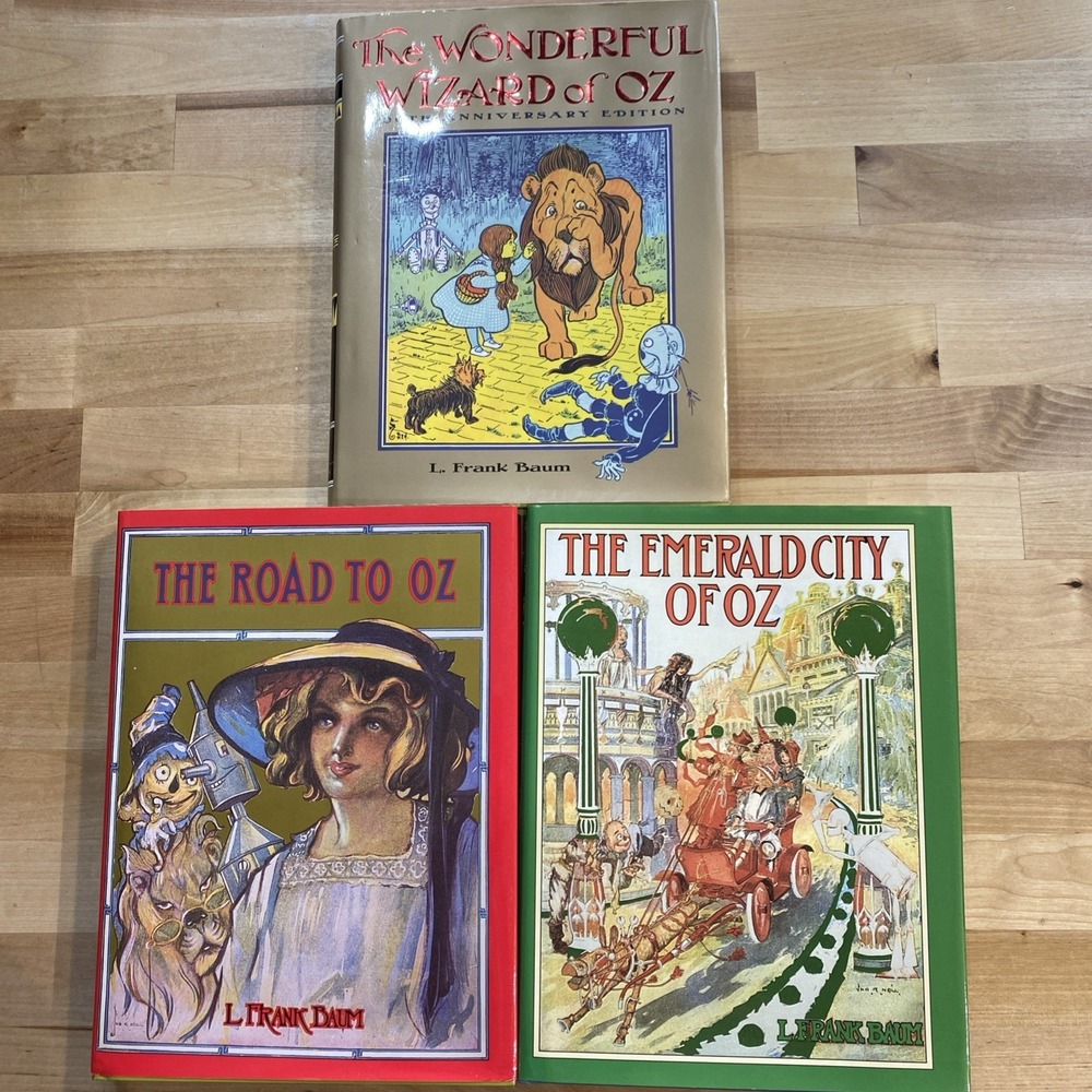 (LOT OF 3 ) The Road to Oz, Emerald City of Oz,  Wonderful Wizard of Oz BAUM‎